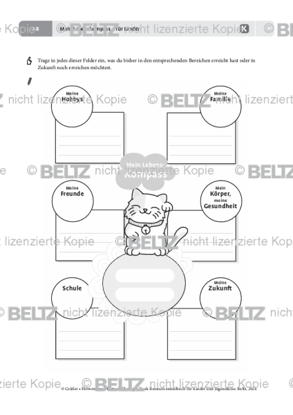 Ressourcenmalbuch: Mein Lebenskompass – für Kinder