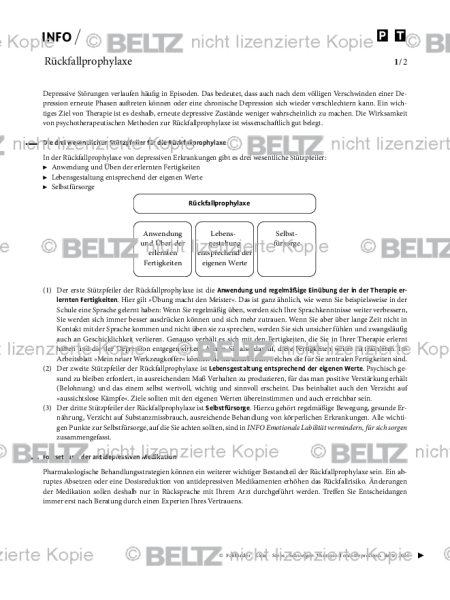 Depression: Rückfallprophylaxe