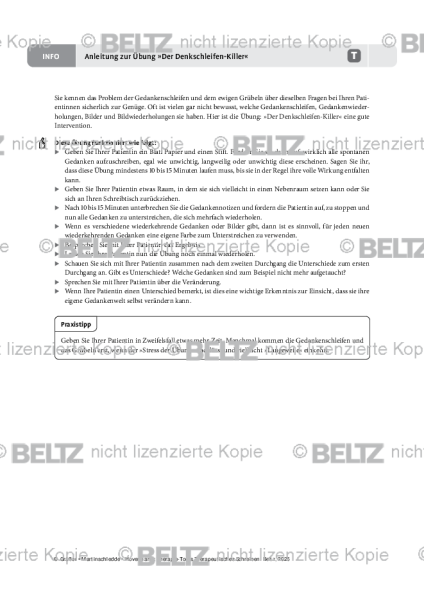 Therapeutisches Schreiben: Anleitung zur Übung »Der Denkschleifen-Killer«