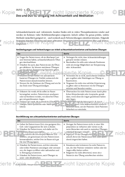 Körperpsychotherapie: Dos und Don’ts: Umgang mit Achtsamkeit und Meditation