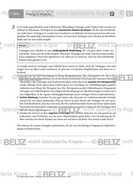 Gruppentherapie: Umgang mit Verlangen