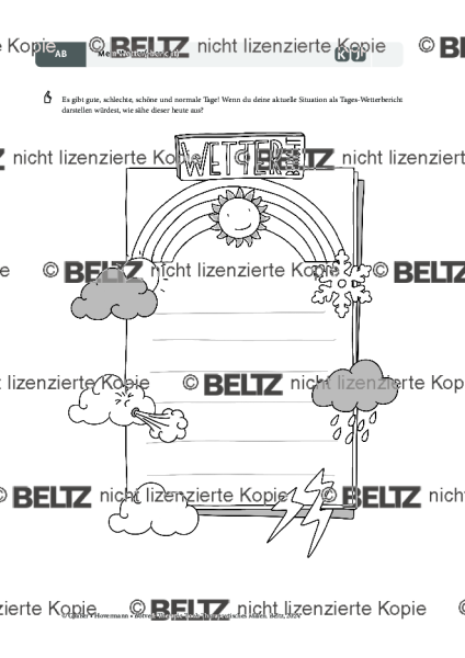 Therapeutisches Malen: Mein Wetter(-bericht)