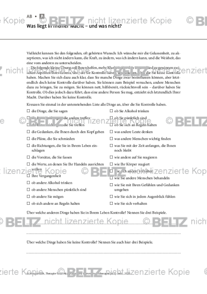 ACT: Was liegt in meiner Macht – und was nicht?