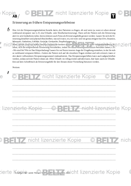 Bipolare Störungen: Erinnerung an frühere Entspannungserlebnisse