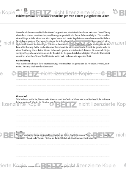 ACT: Höchstpersönlich: Meine Vorstellungen von einem gut gelebten Leben