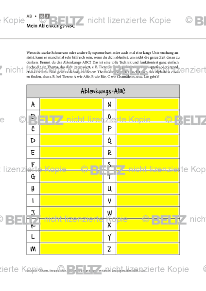 Chronische Erkrankungen: Mein Ablenkungs-ABC