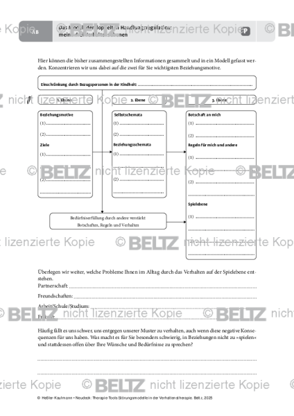 Störungsmodelle: Das Modell der doppelten Handlungsregulation: meine drei Verhaltensebenen