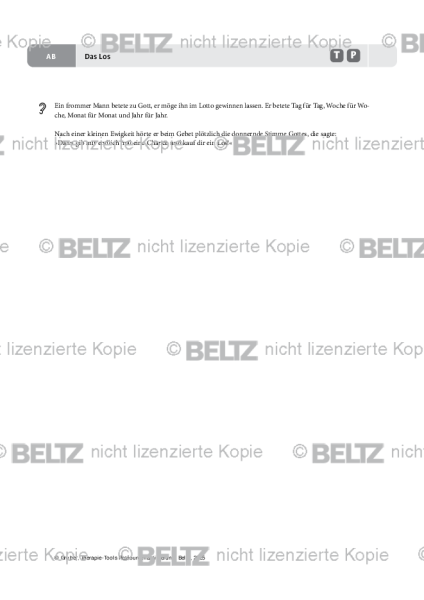 Ressourcenaktivierung: Das Los