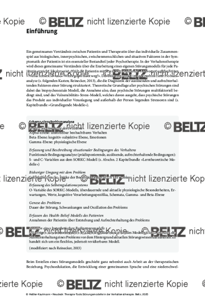 Störungsmodelle: Einführung