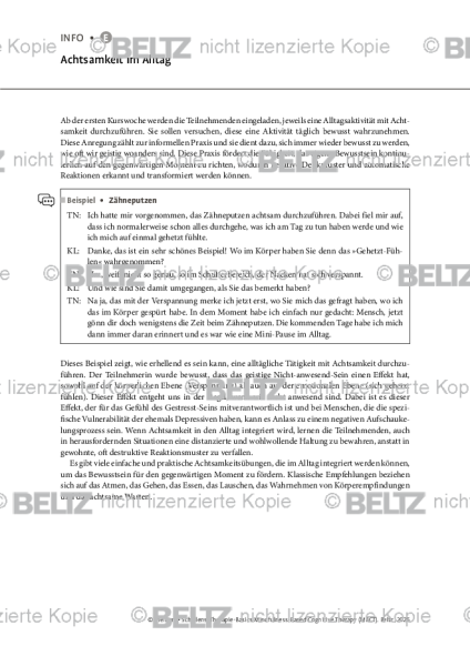 MBCT: Achtsamkeit im Alltag