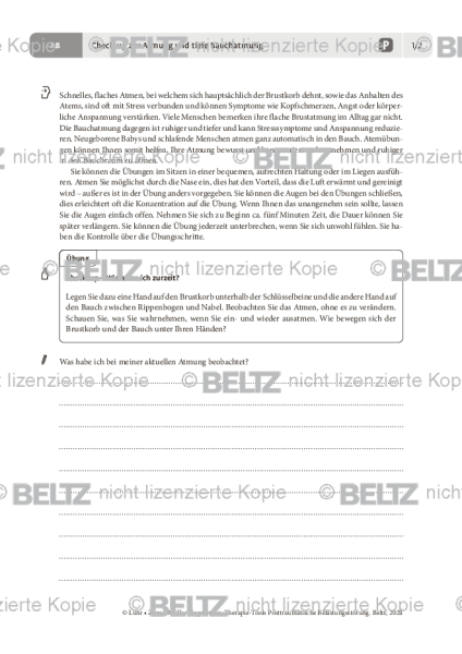 PTBS: Check-up zur Atmung und tiefe Bauchatmung