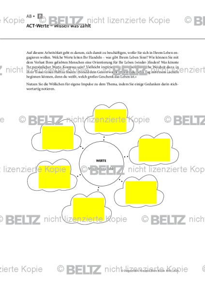 Trauer: ACT-Werte – Wissen was zählt