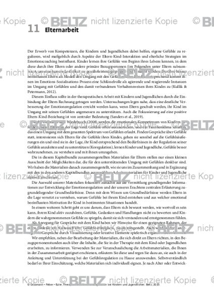 Emotionsregulation (K/J): Einleitung – Elternarbeit