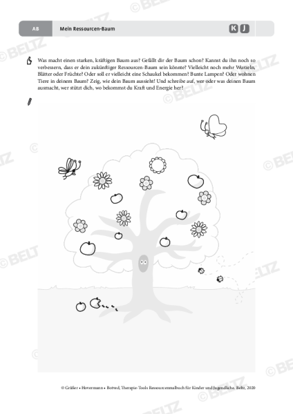 Ressourcenmalbuch: Mein Ressourcen-Baum