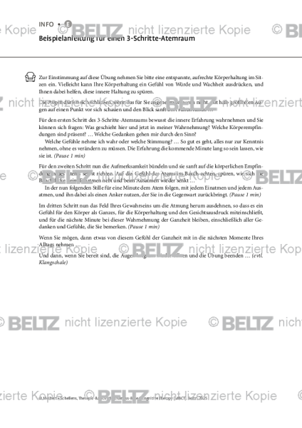 MBCT: Beispielanleitung für einen 3-Schritte-Atemraum