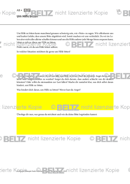 Selbstverletzendes Verhalten: Um Hilfe bitten