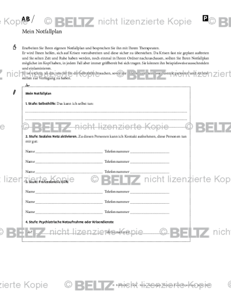 Depression: Mein Notfallplan