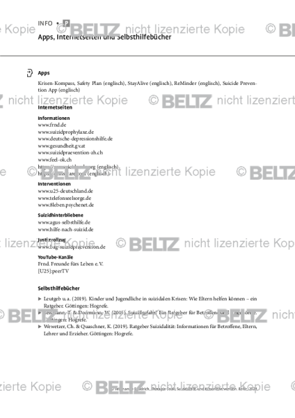 Suizidalität: Apps, Internetseiten und Selbsthilfebücher