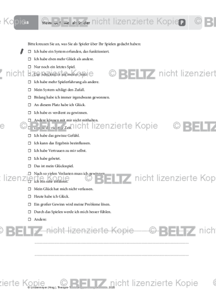 Gruppentherapie: Meine Gedanken als Spieler