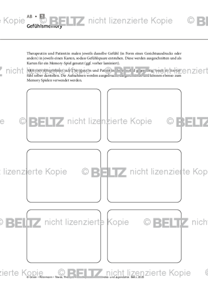 Depression: Gefühlsmemory