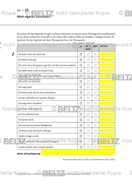 Selbstwert: Mein eigener Selbstwert