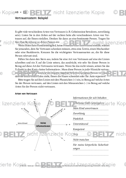 CPT bei PTBS: Vertrauensstern: Beispiel